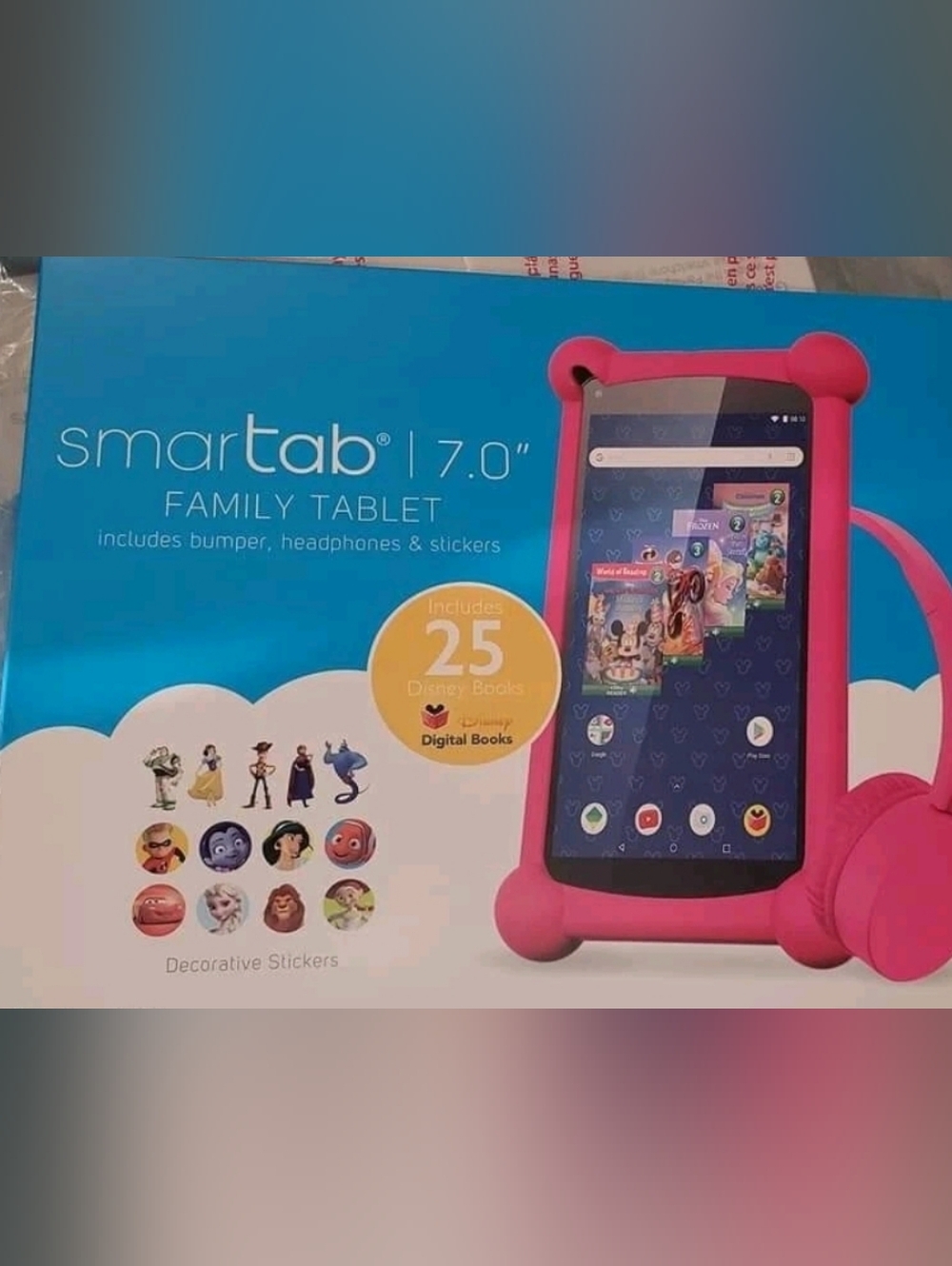 SmartTab 7.0Disney Family Tablet W/ Headphones,Bumper, 25 Preloaded Disney Books - Picture 7 of 7